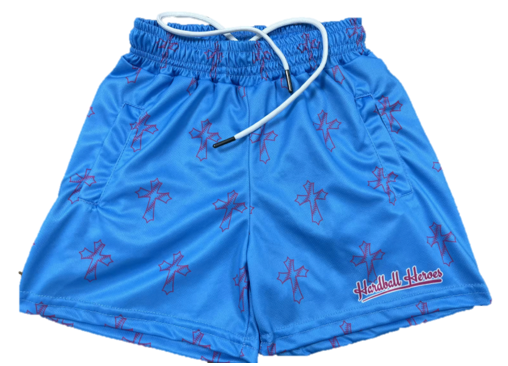 Seamed Cross Mesh Shorts